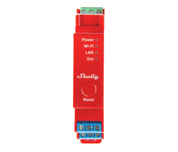 Shelly 1-kanałowy przekaźnik na szynę DIN Shelly Pro 1PM WIFI/LAN - 1268471 - zdjęcie 2